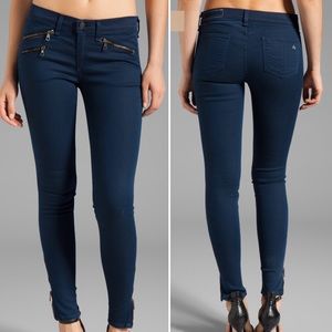 Rag & Bone Mid Rise Zipper Skinny Jeans